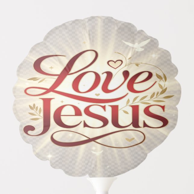 Love Jesus Balloon (Front)