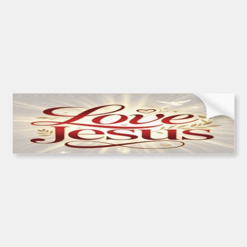 Love Jesus Bumper Sticker