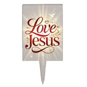 Love Jesus Cake Topper