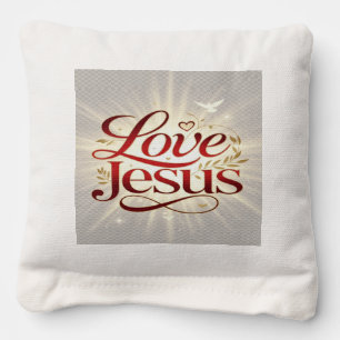 Love Jesus Cornhole Bags