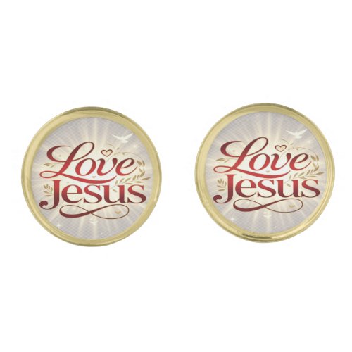 Love Jesus Cufflinks