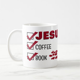 LOVE JESUS LOVE COFFEE LOVE READING Christian Mug