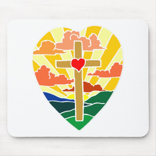 Love Jesus Mouse Pad (Front)