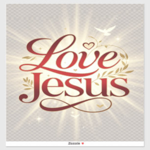 Love Jesus Sticker