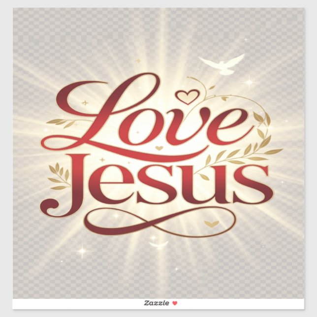 Love Jesus Sticker (Sheet)
