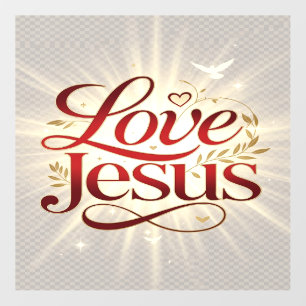 Love Jesus Wall Decal