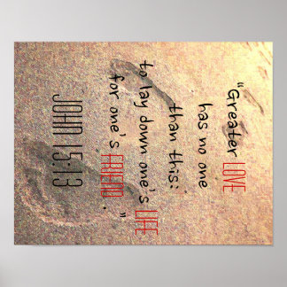 LOVE John 15:13 Poster