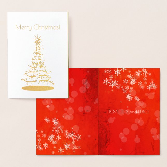 LOVE, JOY and PEACE Foil Card (Display)