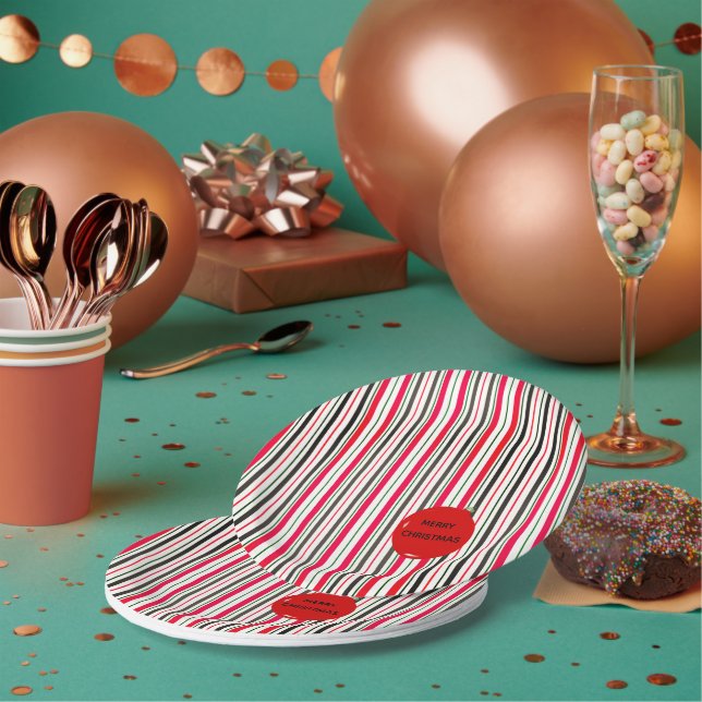 Love & Joy Come To You Holiday Party Paper Plates (Multi)
