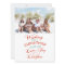 Love Joy Laughter Christmas Photo Flat Card