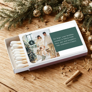 Love, Joy & Laughter Modern Photo Matchboxes