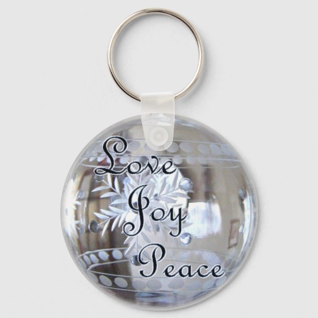 Love, Joy, Peace! Keychain (Front)
