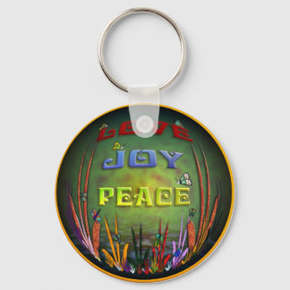 LOVE JOY PEACE KEYCHAIN