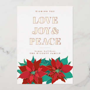 LOVE JOY & PEACE Merry Christmas Holiday
