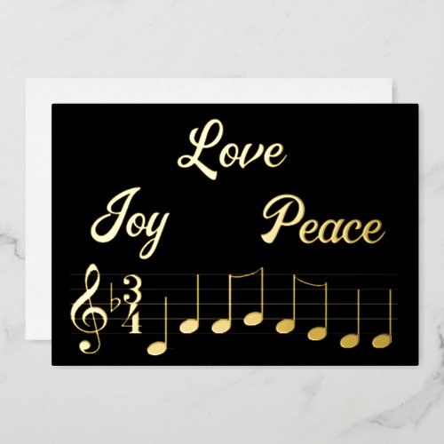 Love Joy Peace Music Notes Merry Christmas