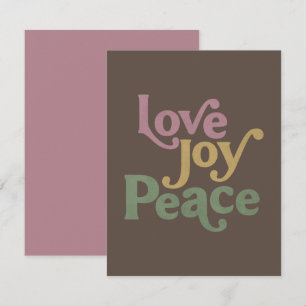 Love Joy Peace Note Card