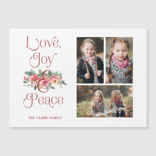 Love Joy  Peace Typography Pastel Floral 3_Photo