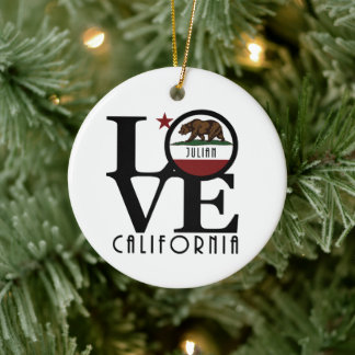 LOVE Julian California Ceramic Ornament