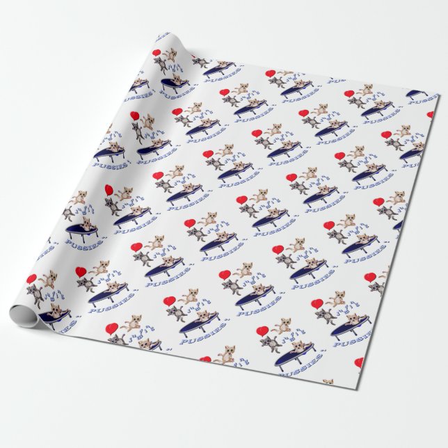 love jumping pussies wrapping paper (Unrolled)