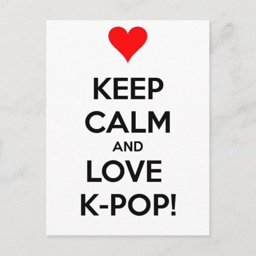Love K_Pop Postcard