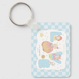 LOVE Kawaii Pastel Alphabet Illustration 💕🍓🐰 Keychain