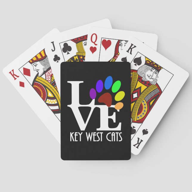 LOVE Key West Cats Poker Cards (Back)