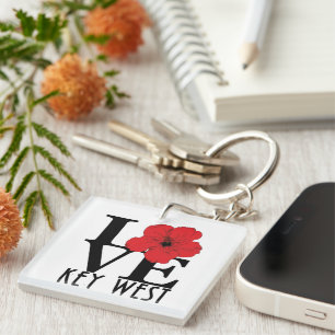 LOVE Key West Florida  Keychain