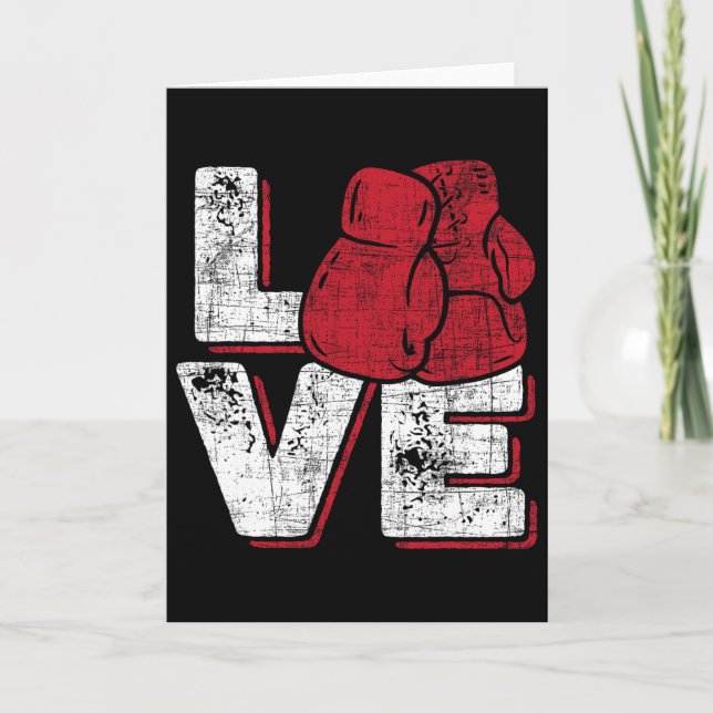 Love - Kickboxer Kickboxing Fitness Workout Martia Card (Front)