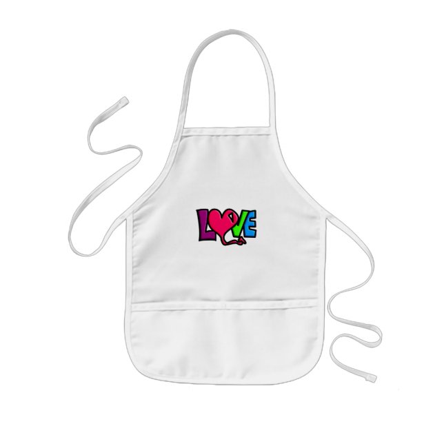 Love   kids' apron (Front)