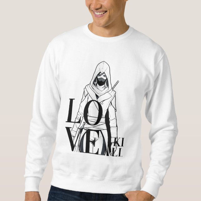 Love Kill: Mysterious Assassin Art Sweatshirt (Front)