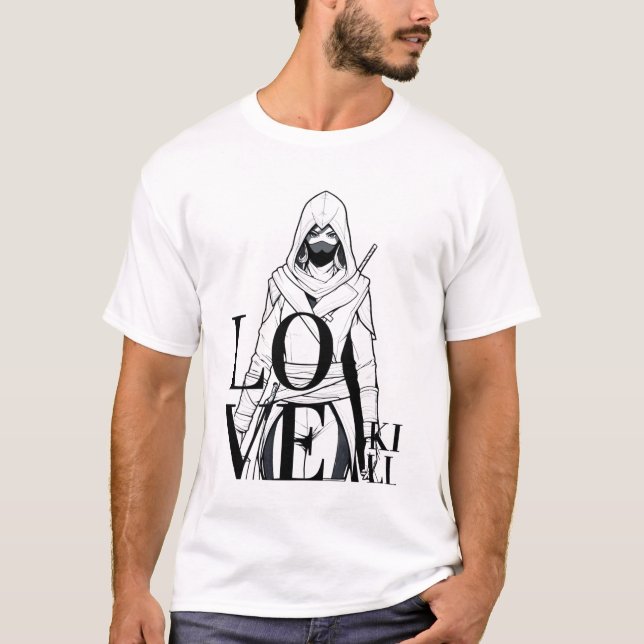Love Kill: Mysterious Assassin Art T-Shirt (Front)