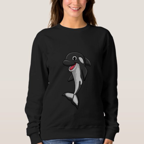 Love Killer Whale Orca Animal Funny Mens Womens Sweatshirt