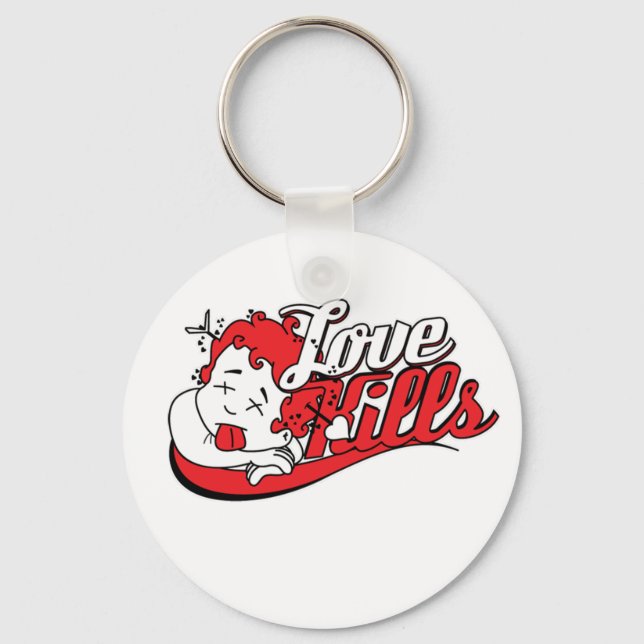 Love Kills Keychain (Front)
