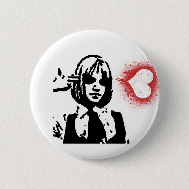 Love Kills Pinback Button (Front)