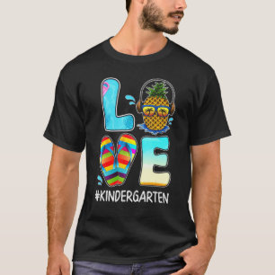 Love Kindergarten Teacher Life Chritsmas In July S T-Shirt