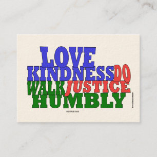 Love kindness welcome card