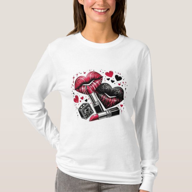 Love, Kiss, Romance  T-Shirt (Front)
