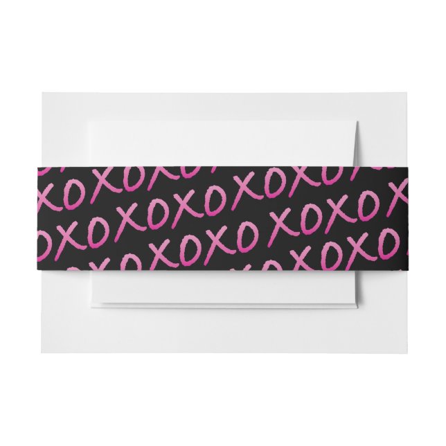 LOVE & KISSES Bat Mitzvah InvitationMatching Wrap (Front Example)