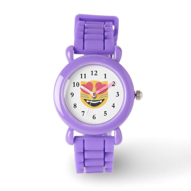 Love Kitty Cat Emoji Watch (Front)