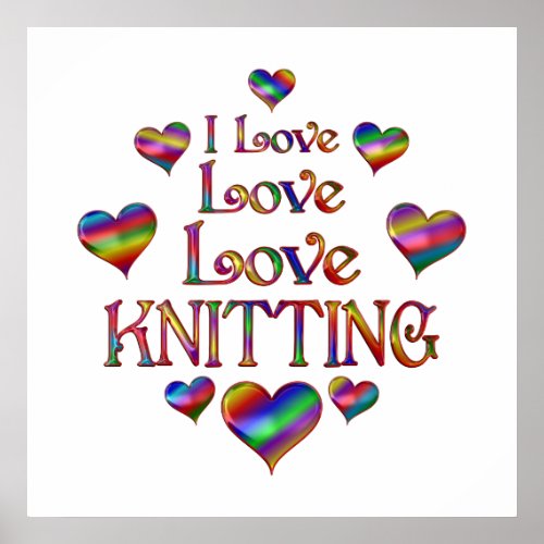 Love Knitting Poster