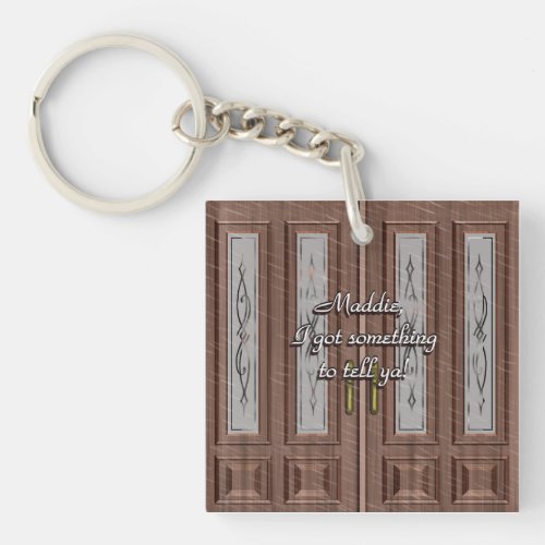 Love Knocks On Front Door Keychain