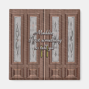 Love Knocks On Front Door Magnet