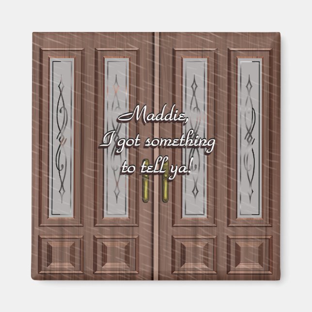 Love Knocks On Front Door Magnet (Front)