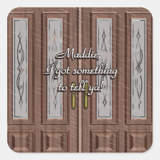 Love Knocks On Front Door Sticker