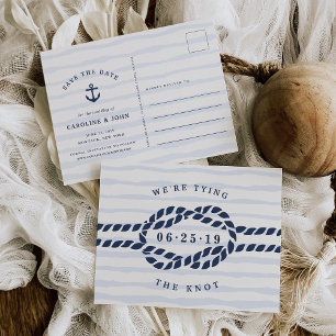 Love Knot Save the Date Announcement Postcard