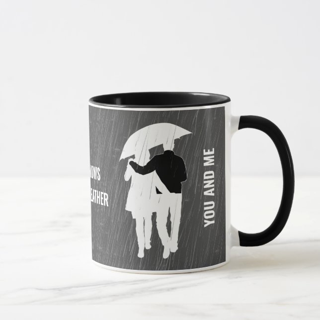 Love Knows No Bad Weather customizable Mug (Right)