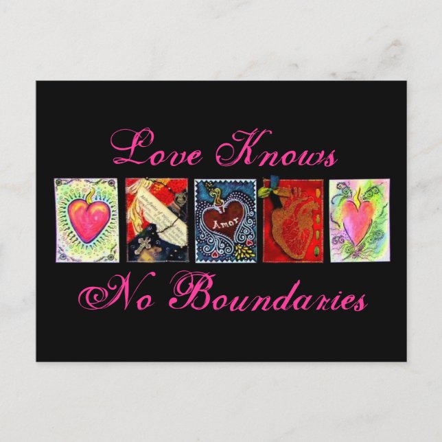 "Love Knows No Boundaries" Postcards (Front)