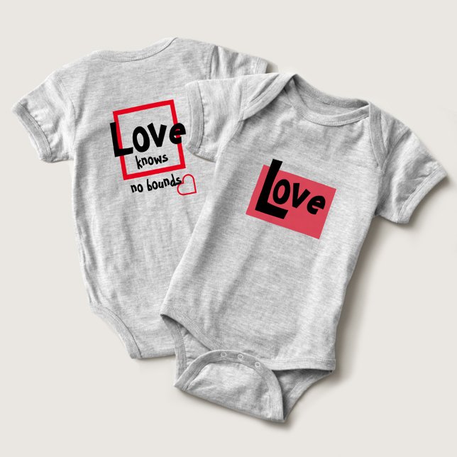 Love Knows No Bounds Baby Bodysuit (Creator Uploaded)