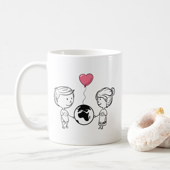 Love Knows No Distance Mug (With Donut)