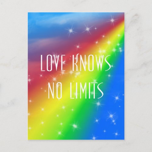 Love Knows No Limits Postcard